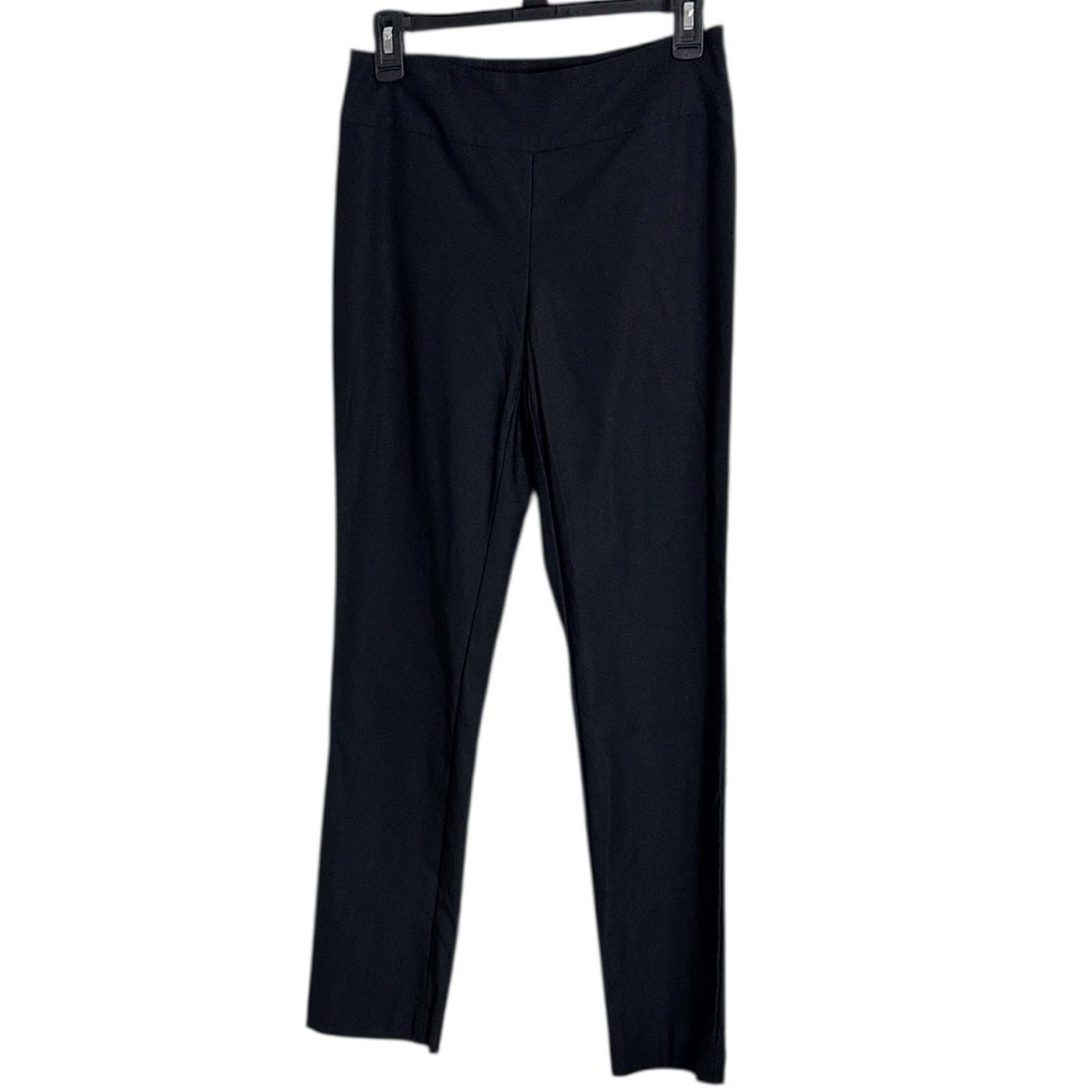 NIC+ZOE Black Straight Leg Pull-on Stretch Pants size 4
